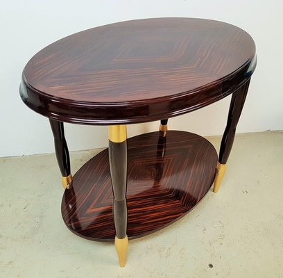 Art Deco Ebony And Gold Leaf Side Table 1920s Art Deco Ebony And Gold Leaf Side Table 1920s