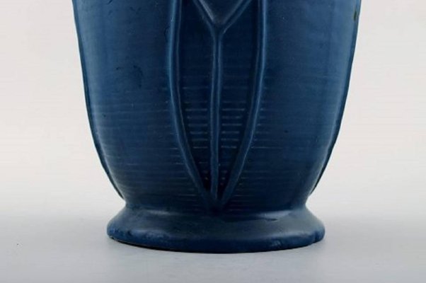 Large Ceramic Floor Vase From Hoganas 1910s