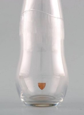 Large Vintage Swedish Art Glass Vase From Orrefors For Sale At Pamono