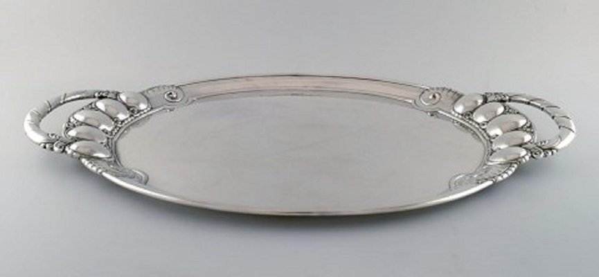 silver serving tray