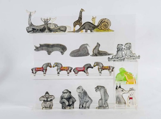 Figurines d'Animaux Sauvages par Abraham Palatnik, 1960s, Set de 3 en vente  sur Pamono