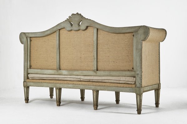 Large 18th Century French Painted Wooden Sofa For Sale At Pamono