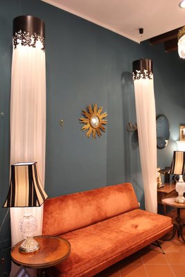 Art Deco French Ceiling Lamps 1980s Set Of 2