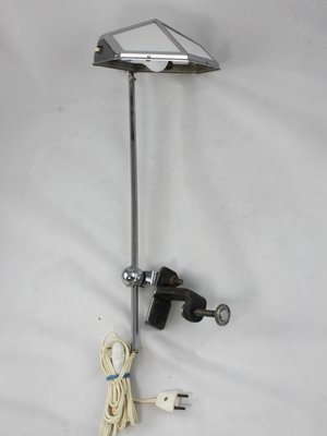 Vintage Model Nice French Glass And Metal Desk Lamp From Pirouett