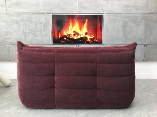 French 2 Seater Fabric Sofa By Michel Ducaroy For Ligne Roset 1960s