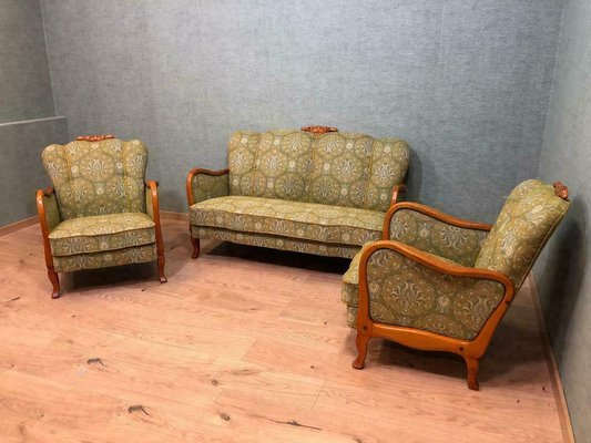 Mid Century Sofas 2 Armchairs Set 1960s For At Pamono Mid Century Sofas 2 Armchairs Set