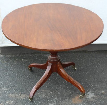 Antique Mahogany Dining Table 1830s, Antique Circular Mahogany Dining Table