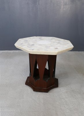Wood Travertine Coffee Table By Harvey Probber 1950s For Sale At Pamono