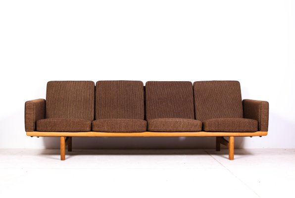 Mid Century Danish Oak Ge 236 4 Sofa By Hans J Wegner For Getama