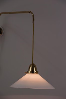 Lampada da parete Art Déco allungabile in ottone, anni '20 Lampada da parete Art Déco allungabile in ottone, anni '20