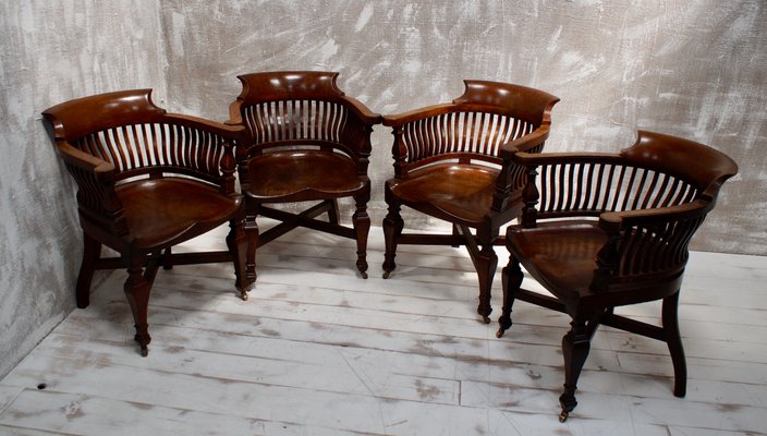Antique wood desk chair hotsell