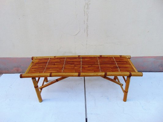 Bamboo Garden Bench 1980s For Sale At Pamono