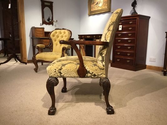 En Chaise De Géorgien Style Bureau Noyer1890s wk0POnX8
