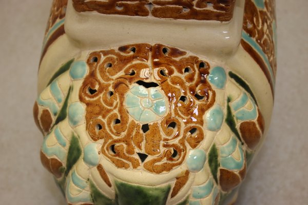 Large Vintage Chinese Ceramic Elephant Pedestal For Sale At Pamono