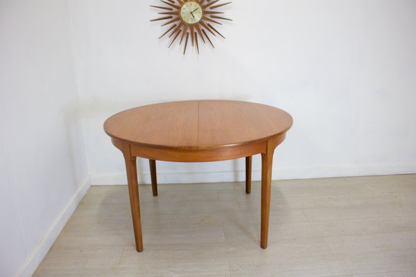 Teak And Veneer Extendable Dining Table From Nathan 1960s For Sale