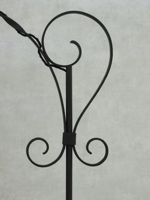 Mid Century French Wrought Iron Floor Lamp 1950s