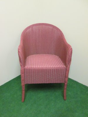 Mid Century Rattan Lounge Chair From Lloyd Loom 1950s