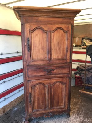 Antique Louis Xv French Walnut Wardrobe For Sale At Pamono