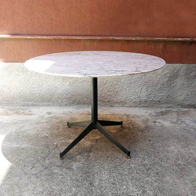 Mid Century Metal And Marble Dining Table 1950s For Sale At Pamono