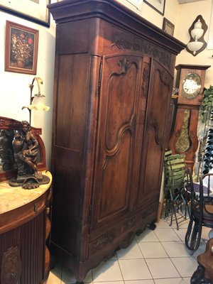 Antique Louis Xv French Oak Wardrobe For Sale At Pamono