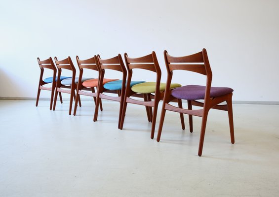Danish Model 310 Dining Chairs By Erik Buch For Chr Christiansen 1960s Set Of 6