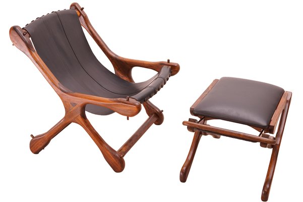 Sling chair and ottoman deals