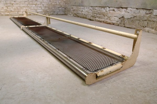 Mid-Century Industrial Steel Luggage 