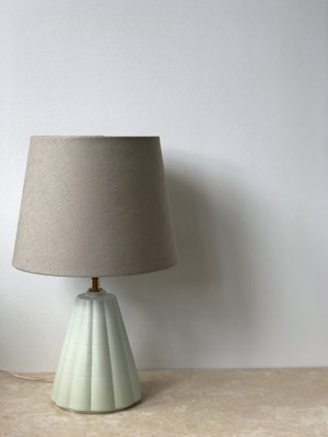 Art Deco Mint Porcelain Table Lamp From Rörstrand 1940s For At Pamono Art Deco Mint Porcelain Table Lamp From, Art Deco Lamp Base White