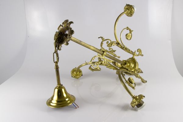 Antique Style French Bronze & Frosted Glass Chandelier, 1920s Antique Style French Bronze & Frosted Glass Chandelier, 1920s