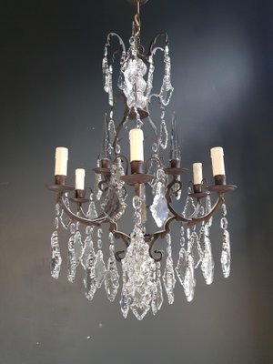 Art Nouveau Style French Crystal Chandelier 1930s