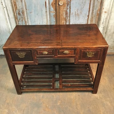 Antique Chinese Dark Elm Desk Bei Pamono Kaufen