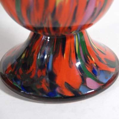 Vase en verre tchèque Art Déco · Début 20ème c Anton Ruckl