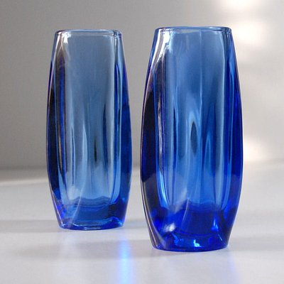 Crystal Vases By Rudolf Schrotter For Rosice 1960s Set Of 2 For