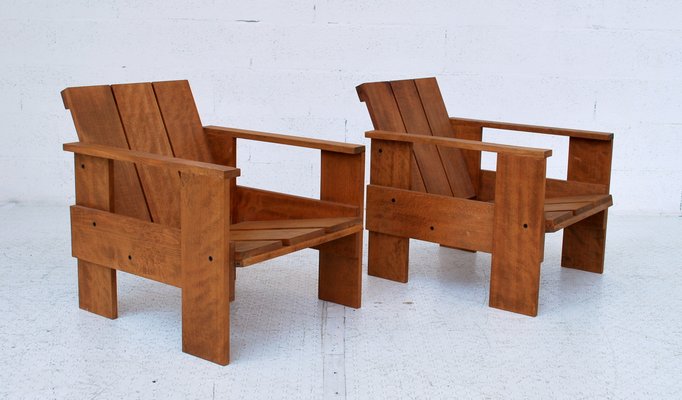 Italian Beech Crate Lounge Chair By Gerrit Rietveld For Cassina
