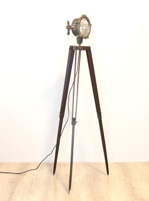 Mid Century Nautical Tripod Floor Lamp 1950s For Sale At Pamono