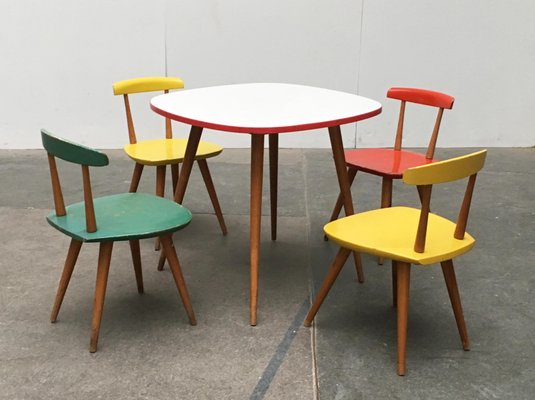 Children S Table Chairs Set By Karla Drabsch For Kleid Raum