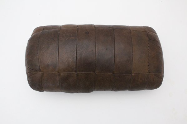 Brown Patchwork Leather Pillow From De Sede 1970s For Sale At Pamono