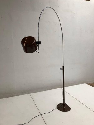 Large Italian Arched Coupe Floor Lamp By Joe Colombo For Oluce