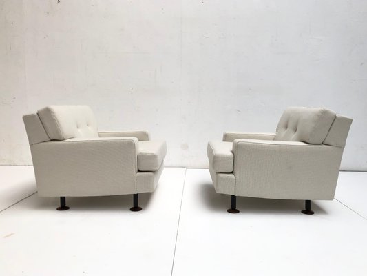 Italian Square Lounge Chairs By Marco Zanuso For Arflex 1962 Set
