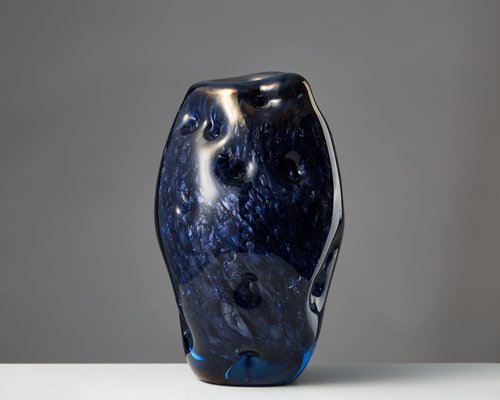Vintage Swedish Glass Vase By Per B Sundberg For Orrefors 1996