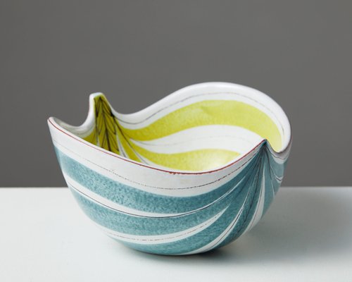Modernist Stoneware Bowl By Stig Lindberg For Gustavsberg 1950s For Sale At Pamono