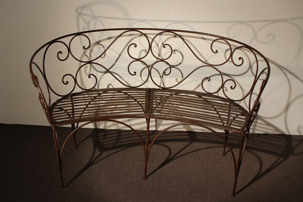 Antique Iron Garden Bench For Sale At Pamono