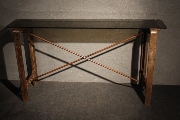 Cast Iron And Metal Console Table 1930s Cast Iron And Metal Console Table 1930s