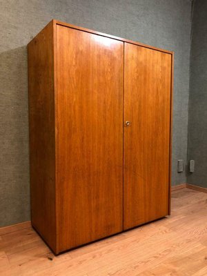 Mid Century Wooden Wardrobe 1960s
