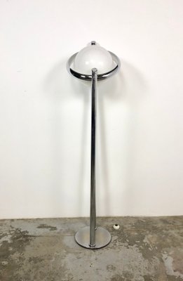 Space Age Chrome Plating And Glass Floor Lamp 1960s