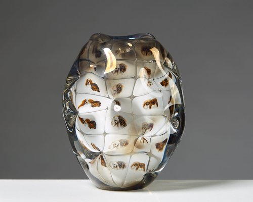 Vintage Fabula And Ariel Vase By Per B Sundberg For Orrefors 2004 For Sale At Pamono