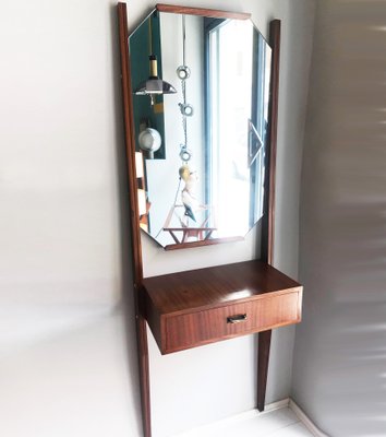 Vintage Wall Dressing Table With Mirror 1960s For Sale At Pamono
