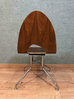 Metal And Wood Dining Chairs And Table 1960s