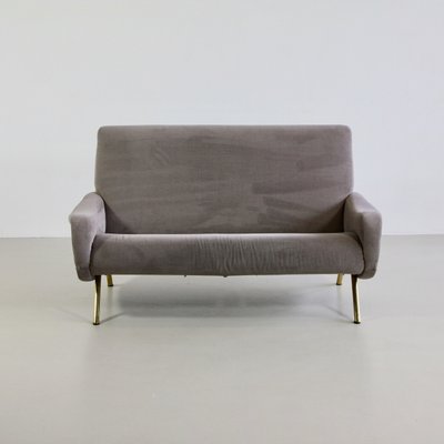 Mid Century Italian Velour Sofa By Marco Zo For Arflex 1951