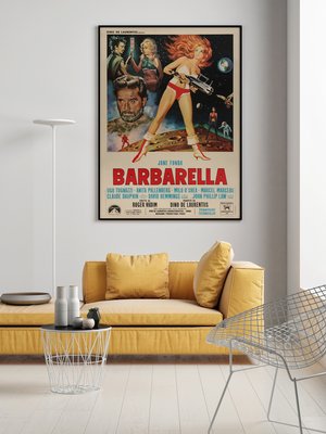 E Age Italian Barbarella Film Poster By Mario De Berardinis Italian Barbarella Film Poster